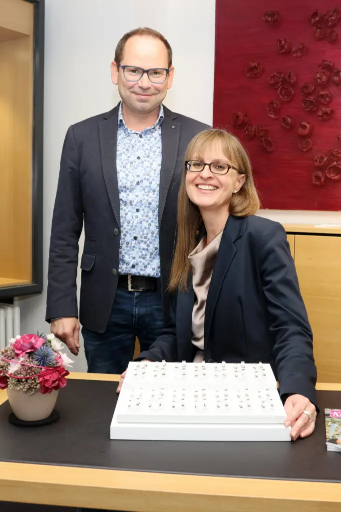 Goldschmiede Kälber Würselen - Goldschmiedemeister Thomas Kälber und Ines Weltermann