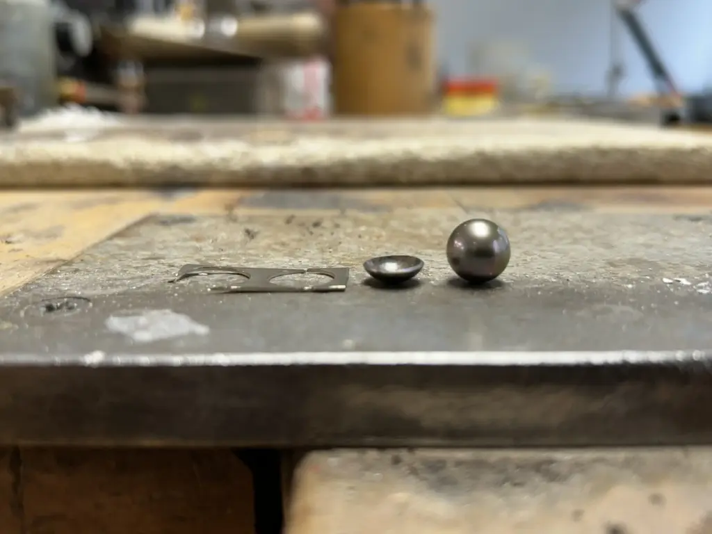 Anfrertigung Urlaubssouvenir Tahitiperle - zu Ring