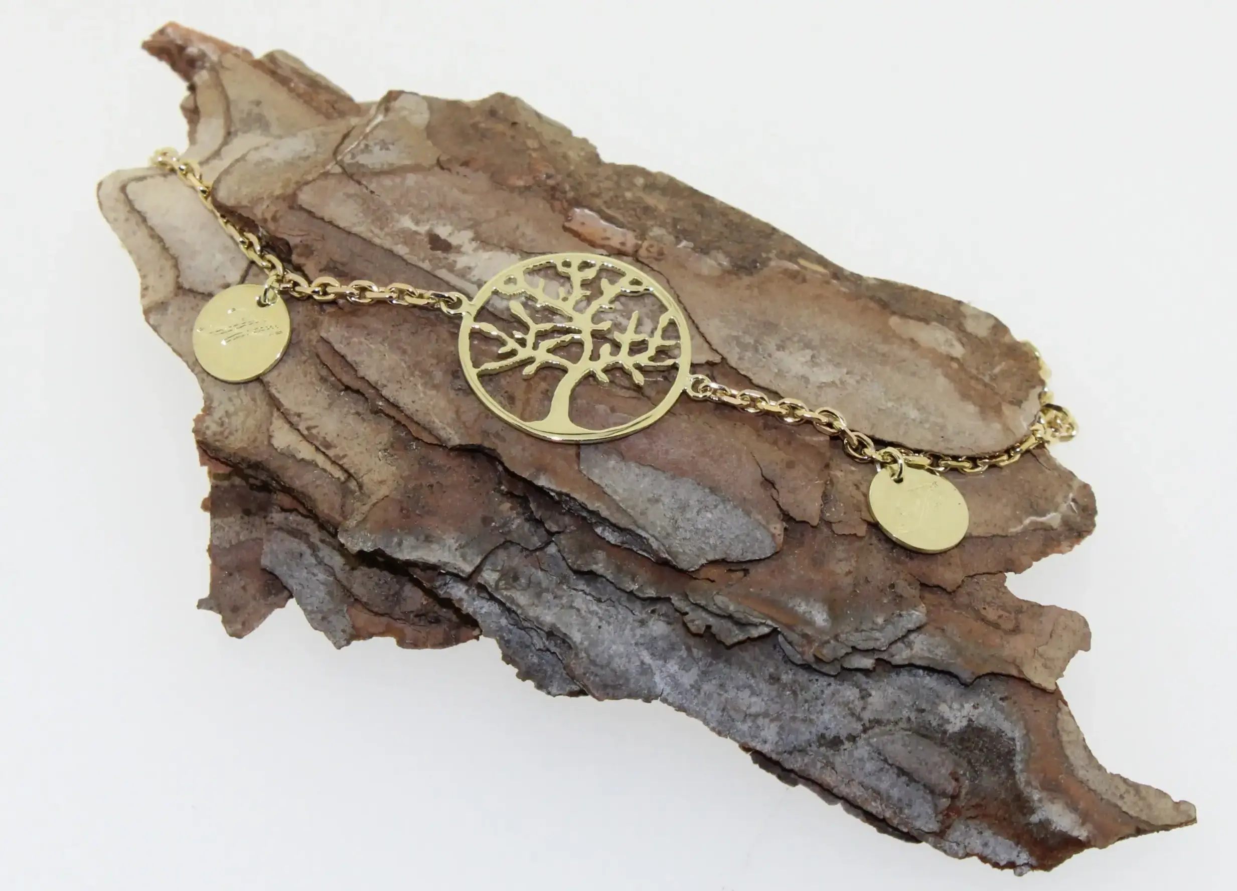 Goldschmeide Kälber Würselen -Erinnerungsshcmuck Lebensbaum Armband